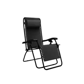 ANWB Lifegoods Opvouwbare Tuinstoel Zwart XXL aanbieding