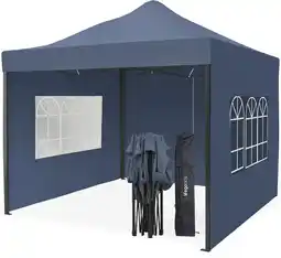 ANWB Lifegoods Partytent met Zijwanden 3x3 m Blauw XXL aanbieding