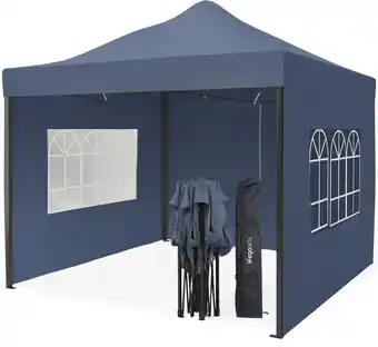 ANWB Lifegoods Partytent met Zijwanden 3x3 m Blauw XXL aanbieding