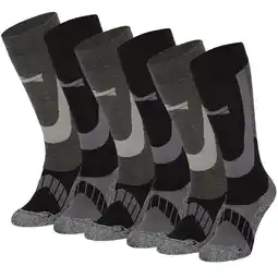 ANWB Xtreme 6 paar Unisex Skisokken Zwart aanbieding