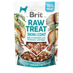 Zooplus 40g Brit Raw Treat Skin & Coat Gevriesdroogde Treat en Topper hondensnacks aanbieding