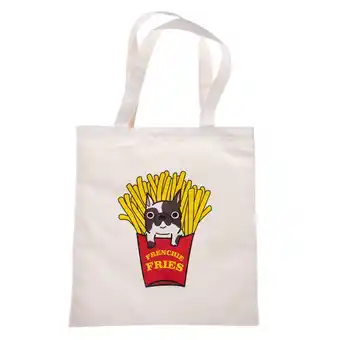 Zooplus TIAKI canvas tas Frenchie Fries voor dierenliefhebbers aanbieding