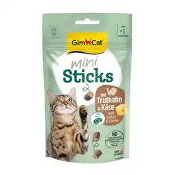 Zooplus 50g GimCat Ministokjes Kalkoen & Kaas kattensnacks aanbieding