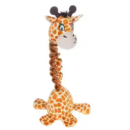 Zooplus TIAKI hondenspeeltje giraffe met elastische nek 60x19x13cm aanbieding