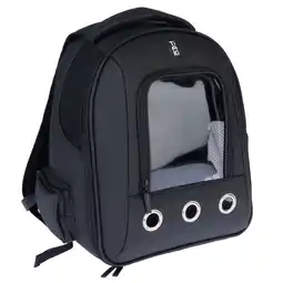 Zooplus TIAKI rugzak voor huisdieren met venster 42x26x35cm hond aanbieding