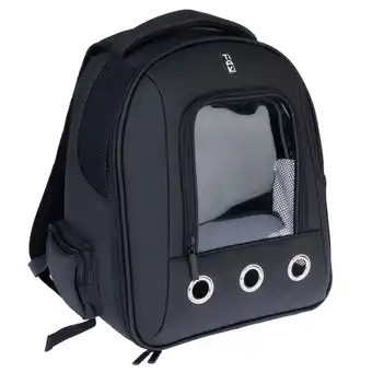 Zooplus TIAKI rugzak voor huisdieren met venster 42x26x35cm hond aanbieding