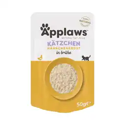 Zooplus 12x50g Kipfilet Applaws Natural Kitten in bouillon natvoer voor katten aanbieding