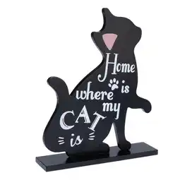 Zooplus TIAKI decoratief bord in kattensilhouet voor kattenliefhebbers aanbieding