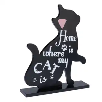 Zooplus TIAKI decoratief bord in kattensilhouet voor kattenliefhebbers aanbieding