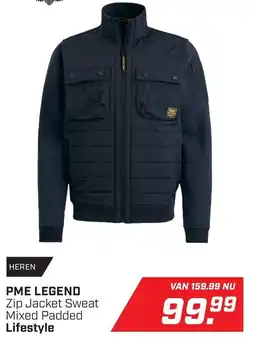 Daka Sport PME LEGEND Zip Jacket Sweat Mixed Padded Lifestyle aanbieding