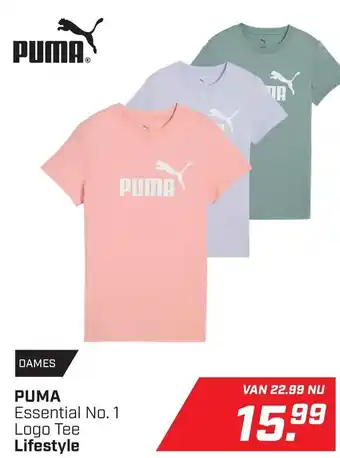 Daka Sport PUMA Essential No. 1 Logo Tee Lifestyle aanbieding