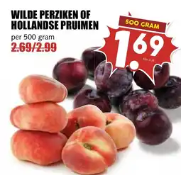 De Boerenschuur Wilde perziken of hollandse pruimen aanbieding