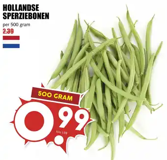 De Boerenschuur Hollandse sperziebonen aanbieding