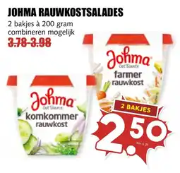 De Boerenschuur Johma rauwkostsalades aanbieding