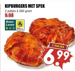 De Boerenschuur Kipburgers met spek aanbieding