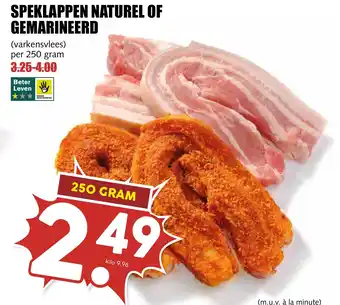 De Boerenschuur Speklappen naturel of gemarineerd aanbieding