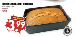 De Boerenschuur Bananencake met rozijnen aanbieding