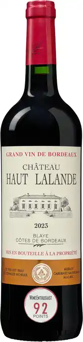 Wijnvoordeel Château Haut Lalande Blaye Côtes de Bordeaux aanbieding