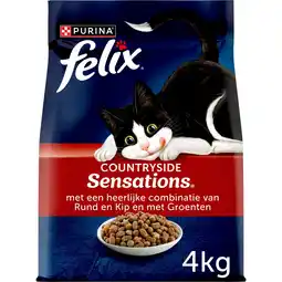 Pets Place Felix Countryside Sensations Rund&Kip&Groente - Kattenvoer - 4 kg aanbieding