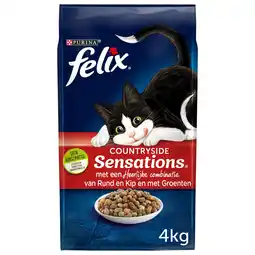Pets Place Felix Countryside Sensations Rund&Kip&Groente - Kattenvoer - 4 kg aanbieding