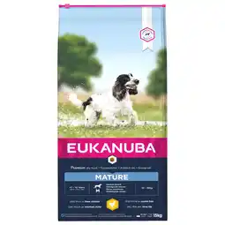 Pets Place Eukanuba Thriving Mature Medium Breed - Hondenvoer - Kip 15 kg aanbieding