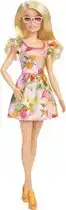 Bol.com Barbie Fashionistas - Fashionista Pop 5 - Roze fruitjurk - Barbiepop aanbieding