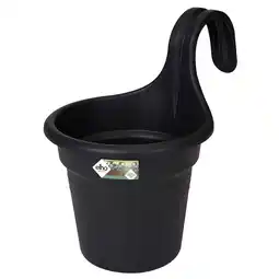 Pets Place Elho Balkonbak Green Basics Easy Hanger Rond - Plantenbak - 27x18x26 cm Zwart aanbieding