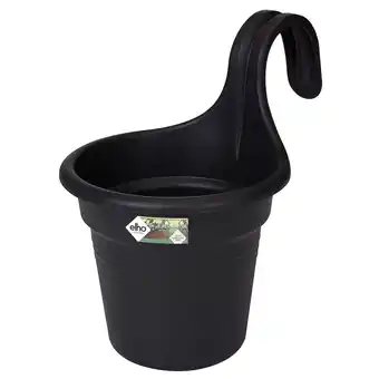 Pets Place Elho Balkonbak Green Basics Easy Hanger Rond - Plantenbak - 27x18x26 cm Zwart aanbieding