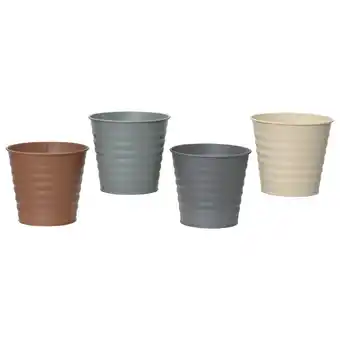 Pets Place Decoris Bloempot Zink Rond - Buiten - Ø16 cm Assorti aanbieding