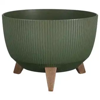 Pets Place Mica Decorations Doppio Schaal Met Pootjes - Bloempotten - Ø33x19 cm Groen aanbieding