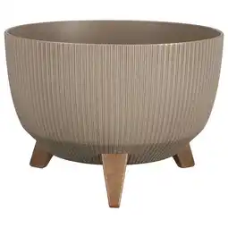 Pets Place Mica Decorations Doppio Schaal Met Pootjes - Bloempotten - Ø33x19 cm Taupe aanbieding