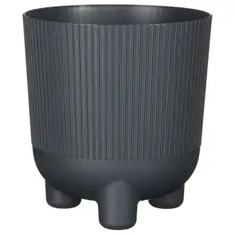 Pets Place Mica Decorations Cortado Pot Rond - Bloempotten - Ø18x20 cm Grijs aanbieding