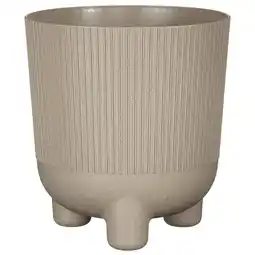 Pets Place Mica Decorations Cortado Pot Rond - Bloempotten - Ø18x20 cm Taupe aanbieding