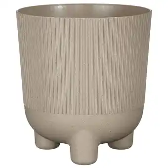 Pets Place Mica Decorations Cortado Pot Rond - Bloempotten - Ø18x20 cm Taupe aanbieding