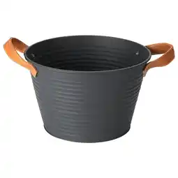 Pets Place Homestyle Emmer Metaal Met Handvatten - Opruimen - 24x15x17 cm Grijs aanbieding