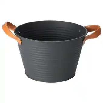 Pets Place Homestyle Emmer Metaal Met Handvatten - Opruimen - 24x15x17 cm Grijs aanbieding