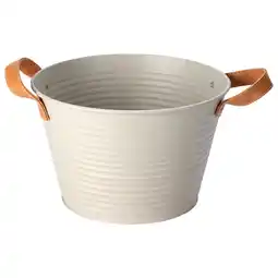 Pets Place Homestyle Emmer Metaal Met Handvatten - Opruimen - 24x15x17 cm Zand aanbieding