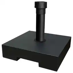 Pets Place Helcosol Parasolvoet Beton Met Wiel - Tuinmeubelen - 40x40x10 cm 30 kg Zwart Graniet Look aanbieding