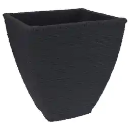 Pets Place Homestyle Bloempot Gerib Vierkant - Bloempotten - 40x40x42 cm Donkergrijs aanbieding