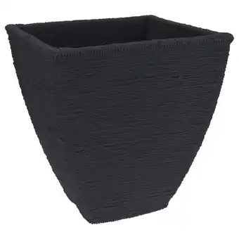 Pets Place Homestyle Bloempot Gerib Vierkant - Bloempotten - 40x40x42 cm Donkergrijs aanbieding