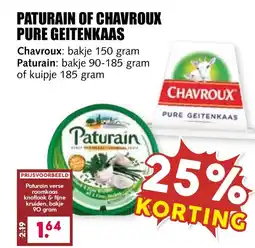De Boerenschuur Paturain of chavroux pure geitenkaas aanbieding