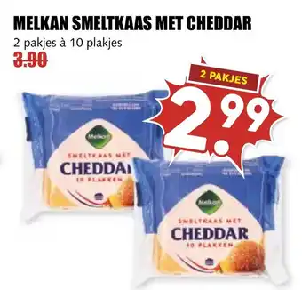 De Boerenschuur Melkan smeltkaas met cheddar aanbieding