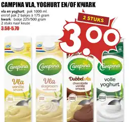 De Boerenschuur Campina vla, yoghurt en/of kwark aanbieding
