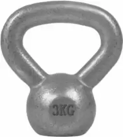 Bol.com Gorilla Sports Kettlebell - Gewicht - Kettle Bell - Gietijzer - 3 kg aanbieding