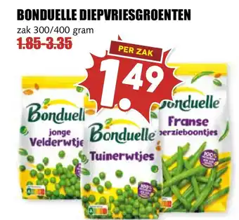 De Boerenschuur Bonduelle diepvriesgroenten aanbieding