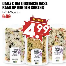 De Boerenschuur Daily chef oosterse nasi, bami of mihoen goreng aanbieding