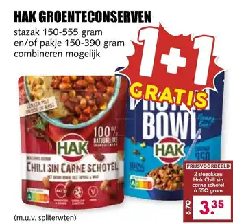 De Boerenschuur Hak groenteconserven aanbieding