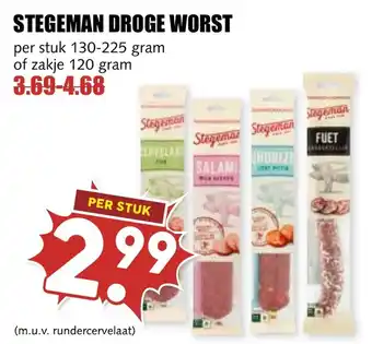 De Boerenschuur Stegeman droge worst aanbieding
