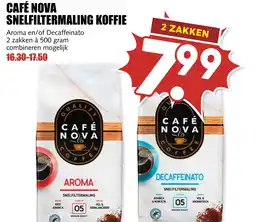 De Boerenschuur Café nova snelfiltermaling koffie aanbieding