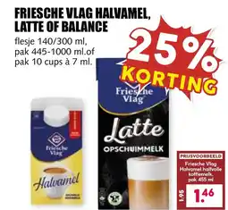 De Boerenschuur Friesche vlag halvamel, latte of balance aanbieding
